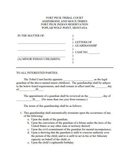 Legal Guardianship Letter - FREE 10+ Examples, Format, Sample | Examples