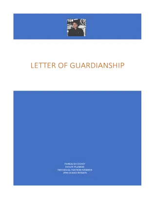 Fillable Online Letter of guardianship Fax Email Print - pdfFiller