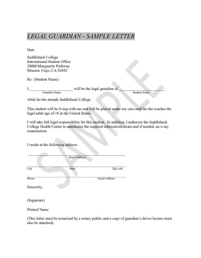 11+ Legal Guardianship Letter Examples to Download