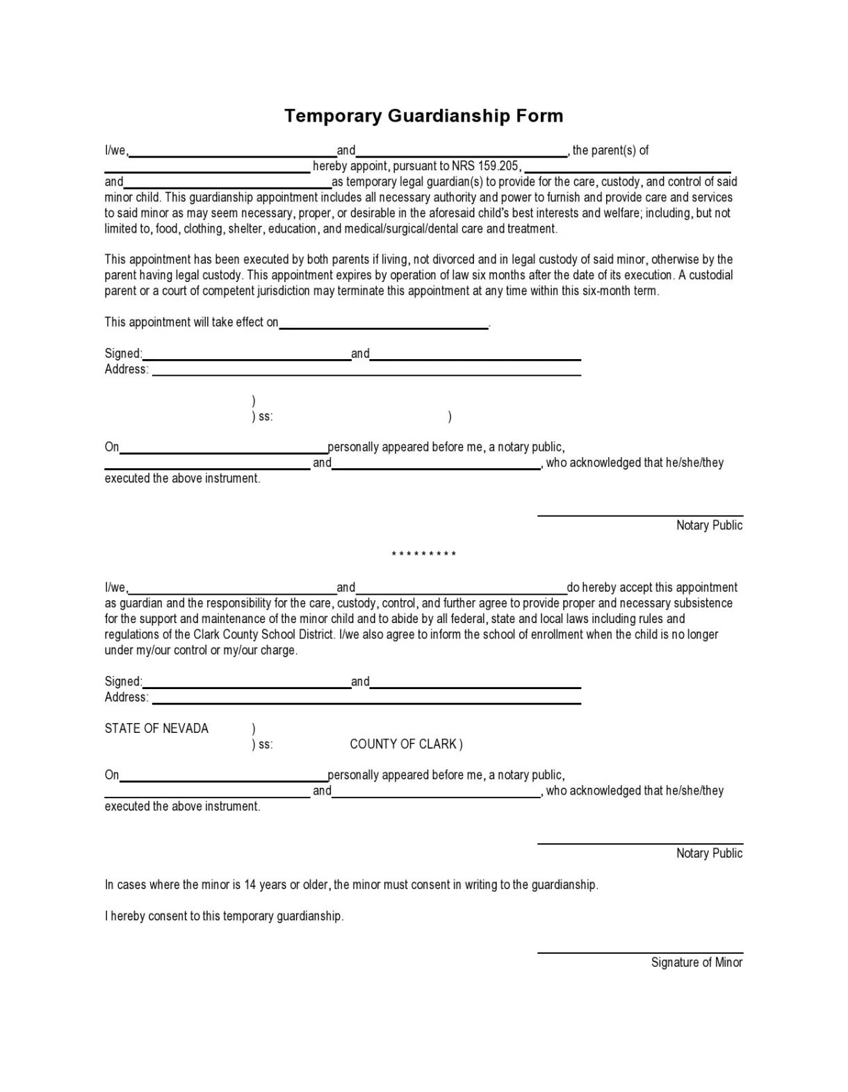 What To Write In A Temporary Guardianship Letter - Infoupdate.org