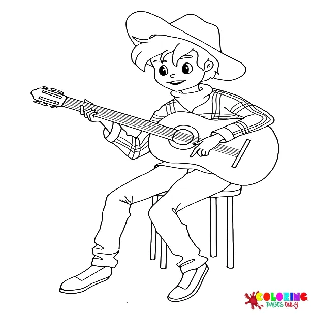 30+ guitar coloring pages free printable pdf & online coloring