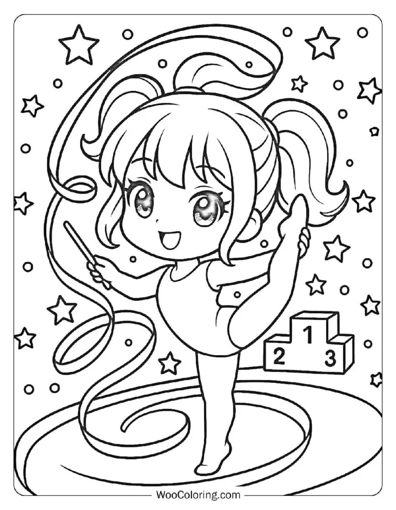 22 gymnastics coloring pages free pdf to print woo coloring