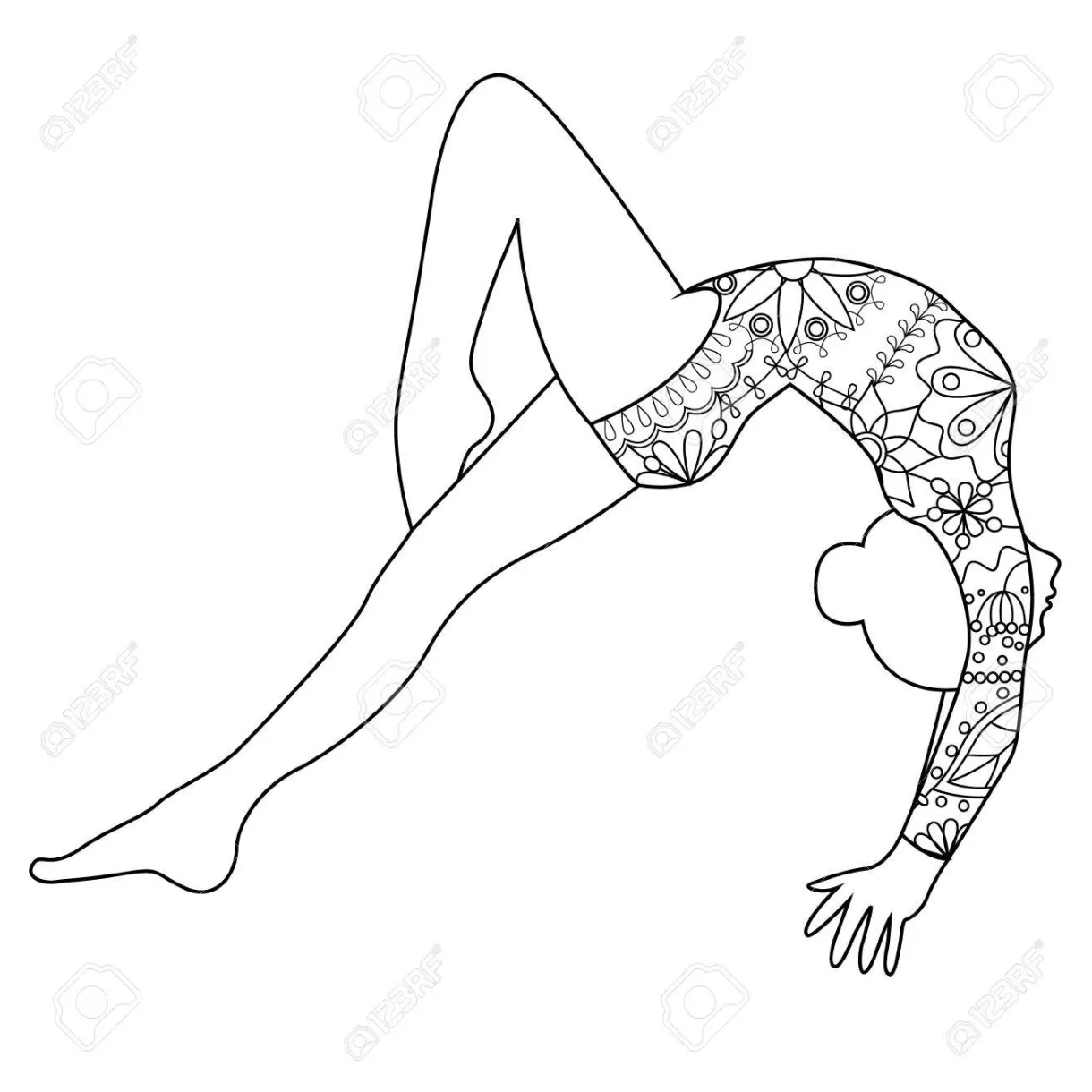 Gymnast drawing at getdrawings