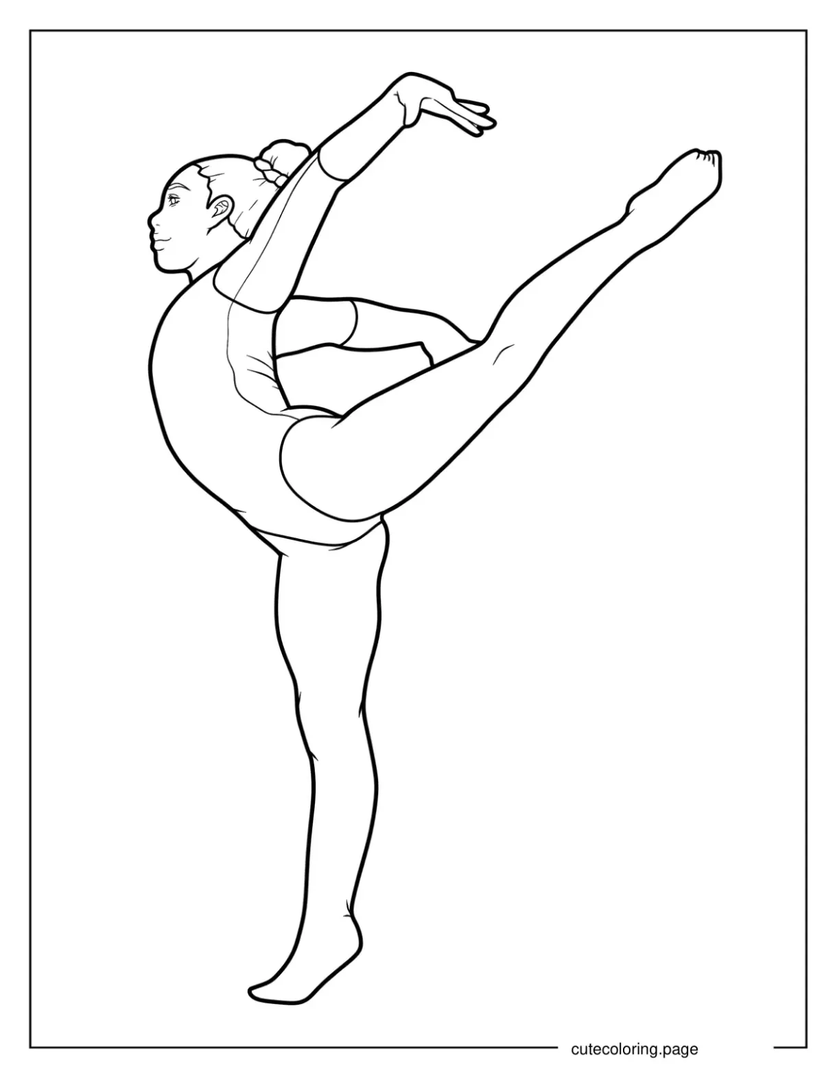 Gymnastics Coloring Pages(20+ free printable coloring pages) | Cute