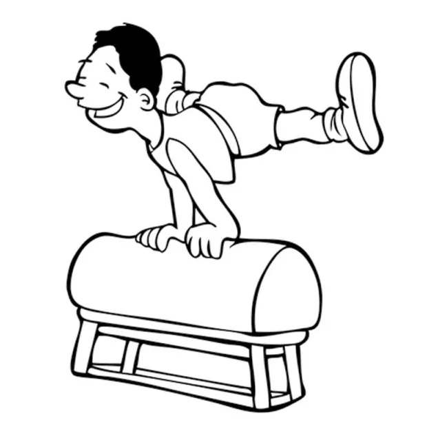 Balance Beam Gymnastics Coloring Pages - Free Printable Coloring Pages