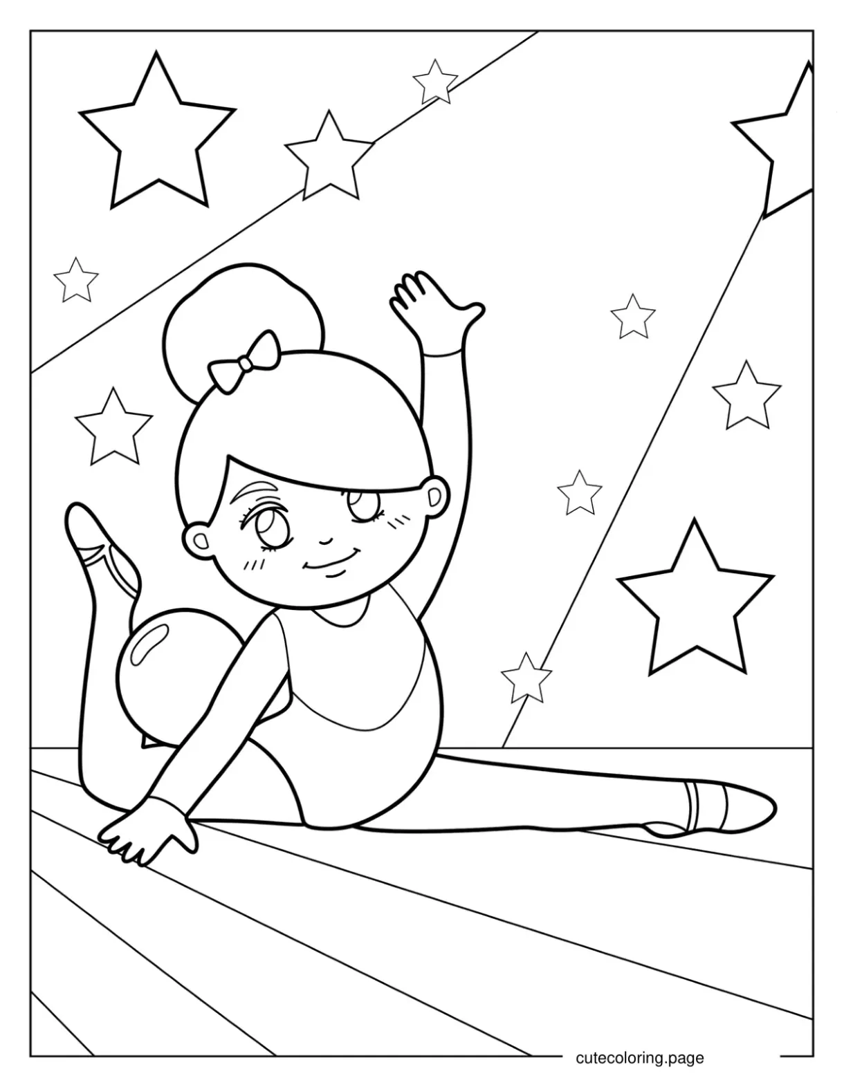 Gymnastics Coloring Pages(20+ free printable coloring pages) | Cute