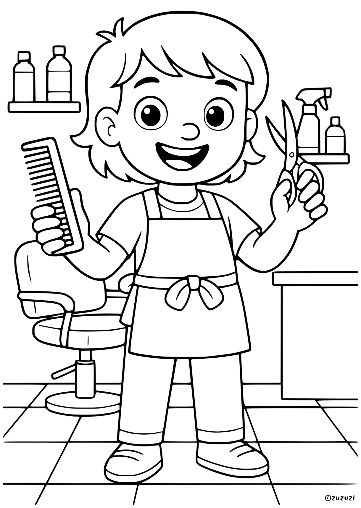 S zuzuzi printable coloring page