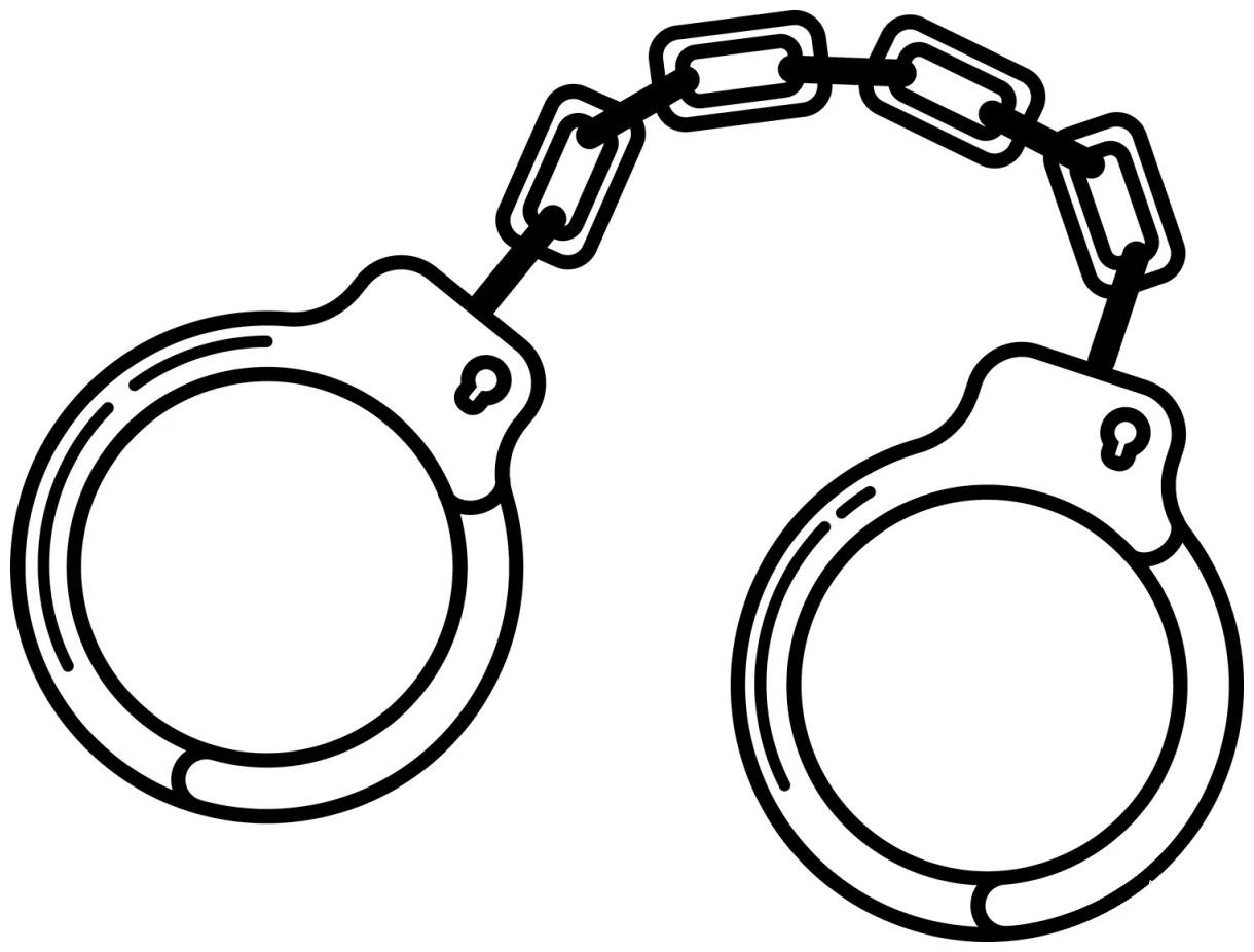 Handcuffs coloring page - ColouringPages