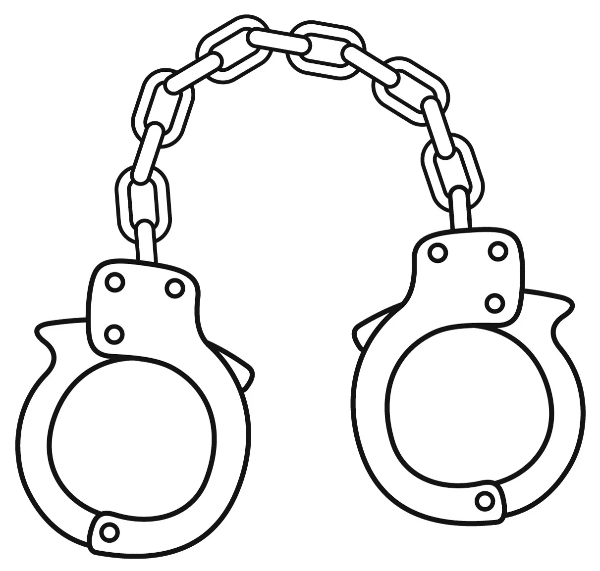 Handcuffs coloring page - ColouringPages