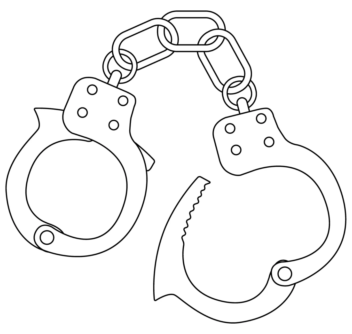 Handcuffs coloring page - ColouringPages