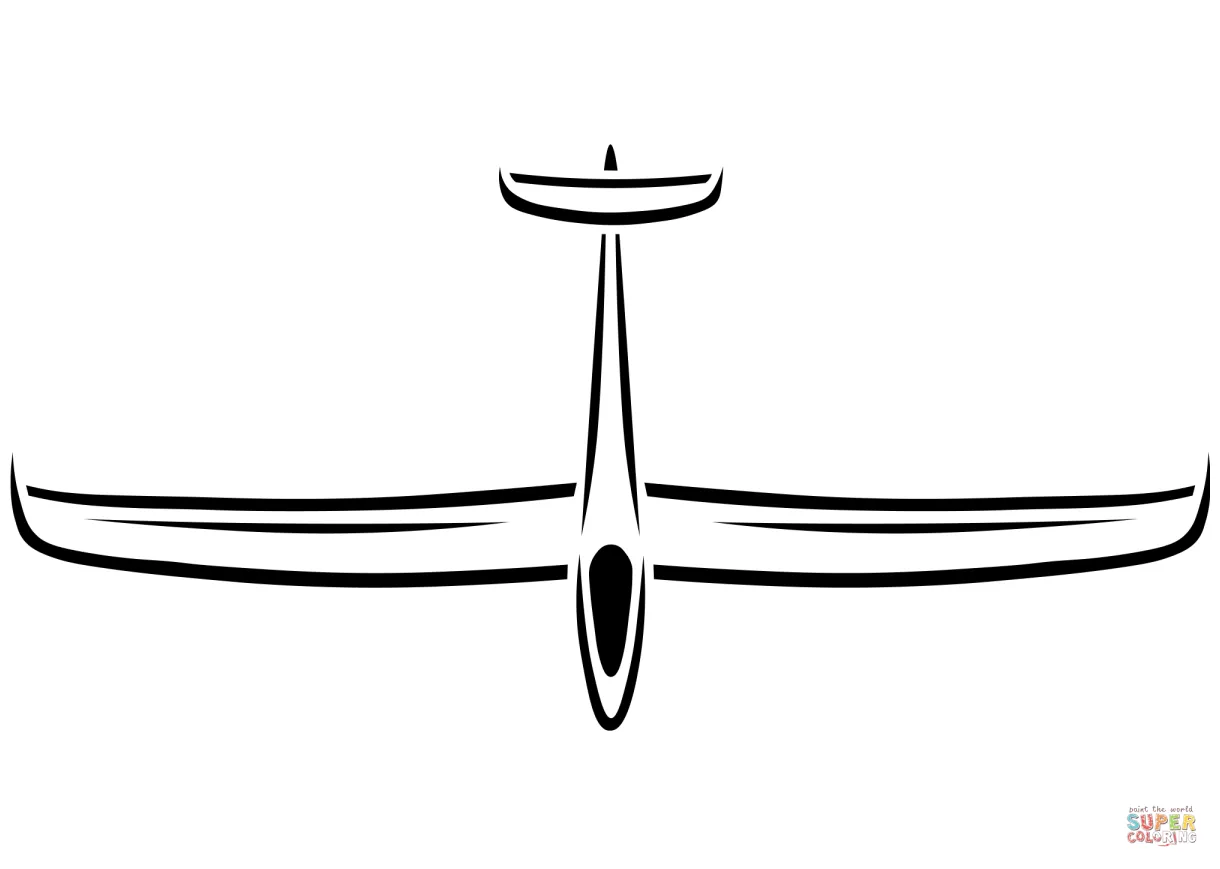 Glider coloring page free printable coloring pages