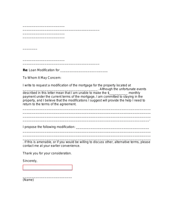 Free mortgage financial hardship letter sample pdf word eforms