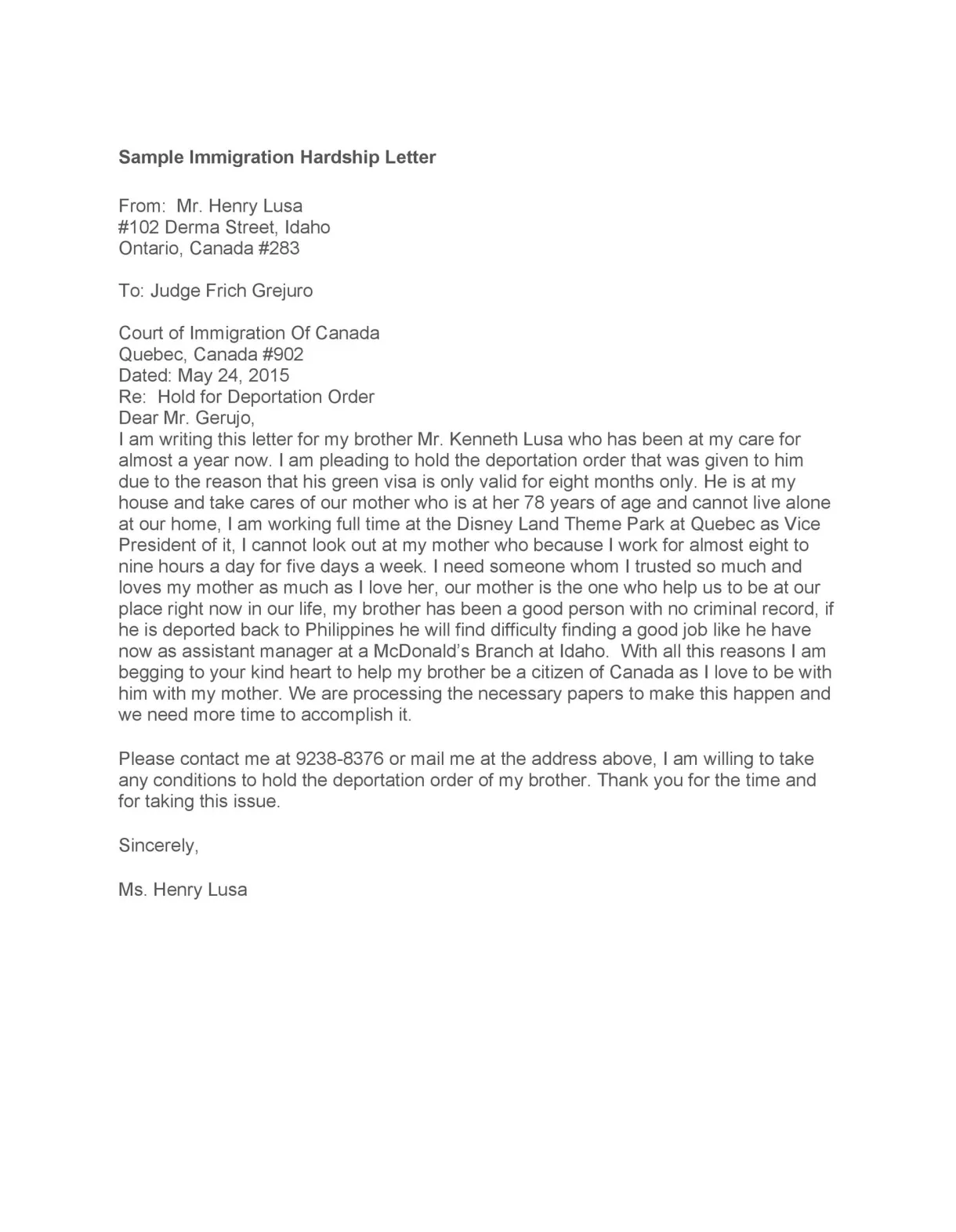 Mortgage hardship letter at henry lawrence blog