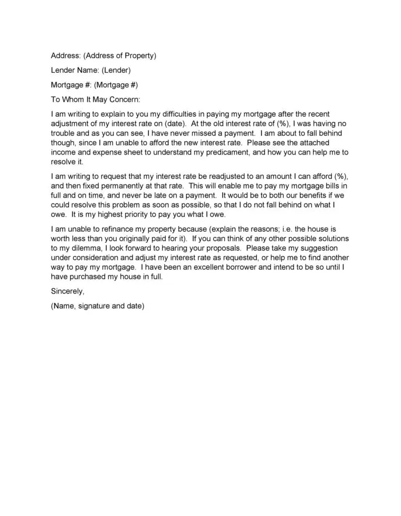 35 simple hardship letters financial, for mortgage, for immigration