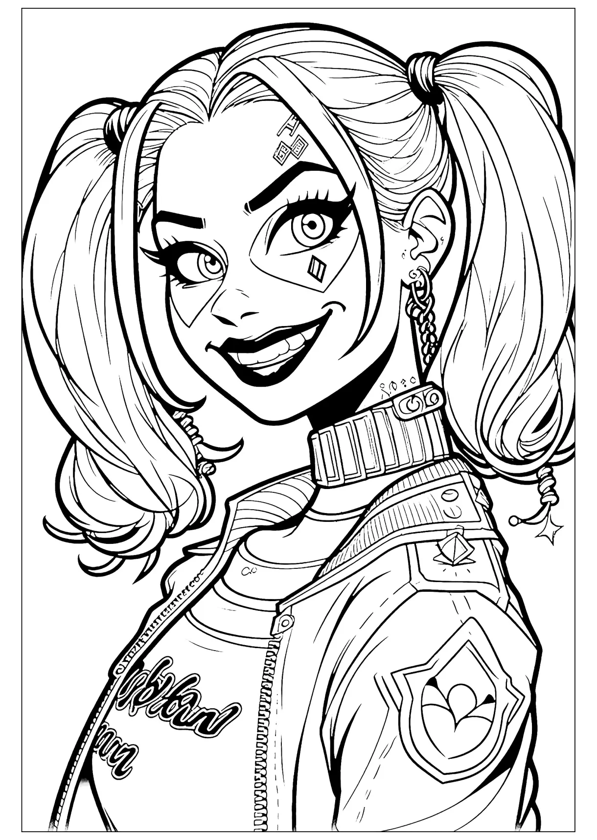 Smiling harley quinn s