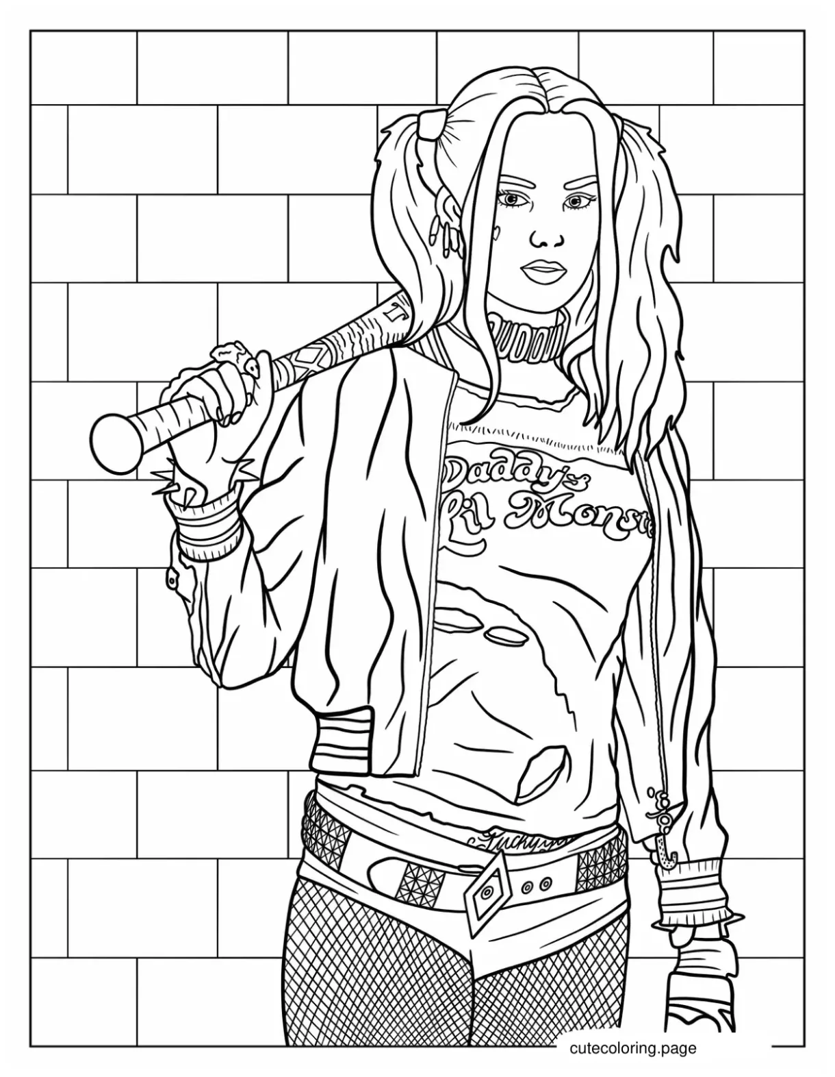 Harley quinn coloring pages 20+ free printable coloring pages cute