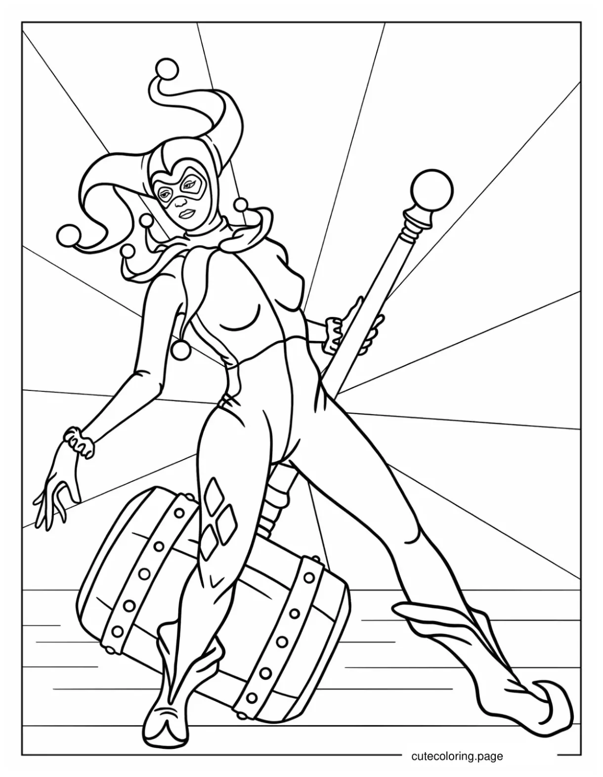 Harley quinn coloring pages 20+ free printable coloring pages cute