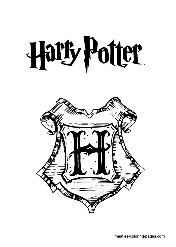 Harry potter coloring page