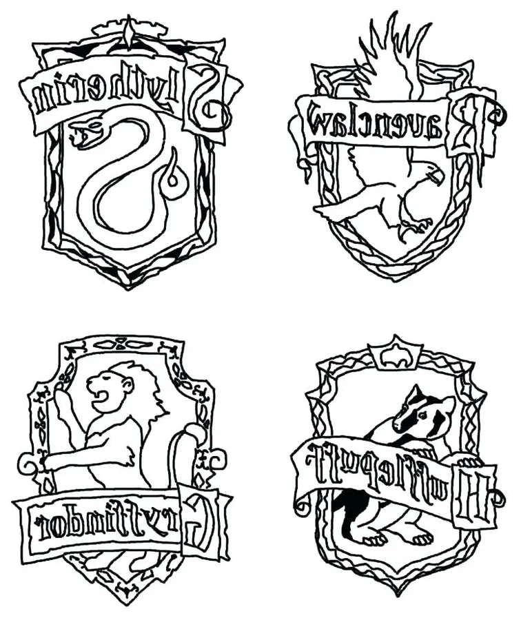 Harry potter house coloring pages at getcolorings free printable