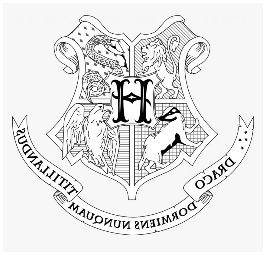 Interesting harry potter coloring pages hogwarts house harry potter