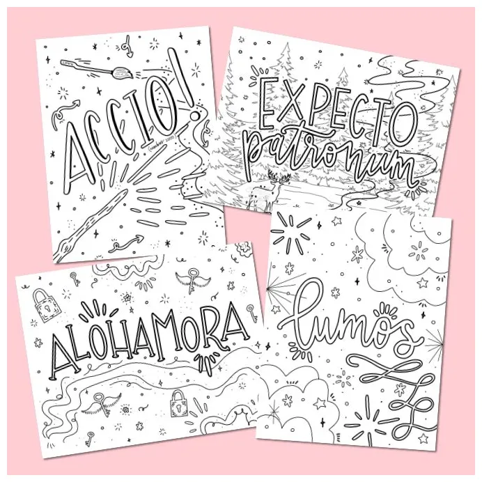 Free printable harry potter coloring pages artofit printable coloring page