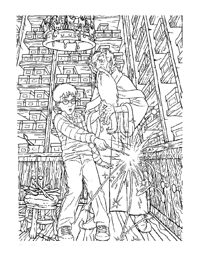 Harry choosing magic wand