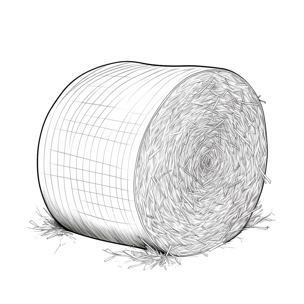 Hay bale coloring pages – Coloring corner