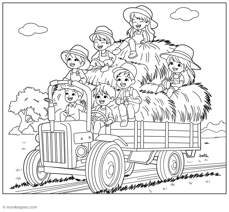 Fun farm activity printable for kids