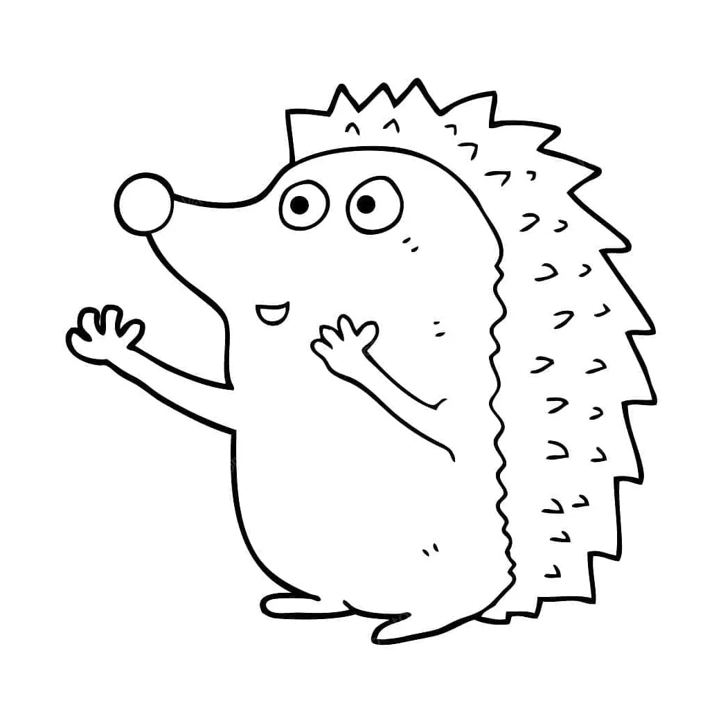Hedgehog for children coloring page download, print or color online