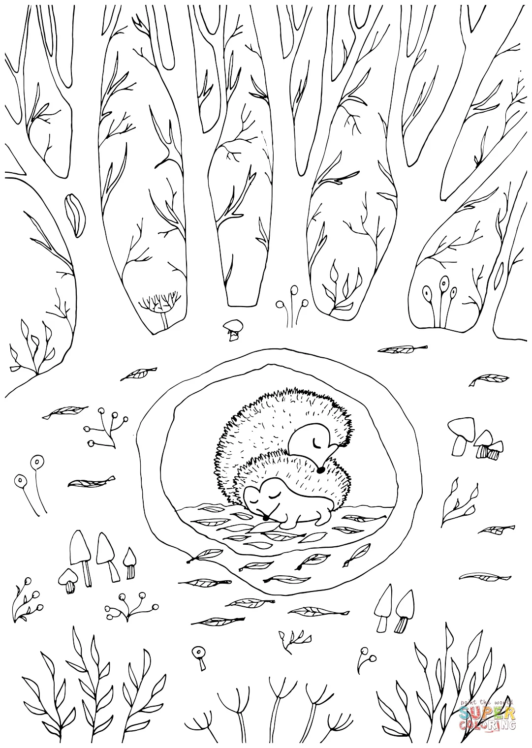 Hedgehog couple coloring page free printable coloring pages printable coloring page