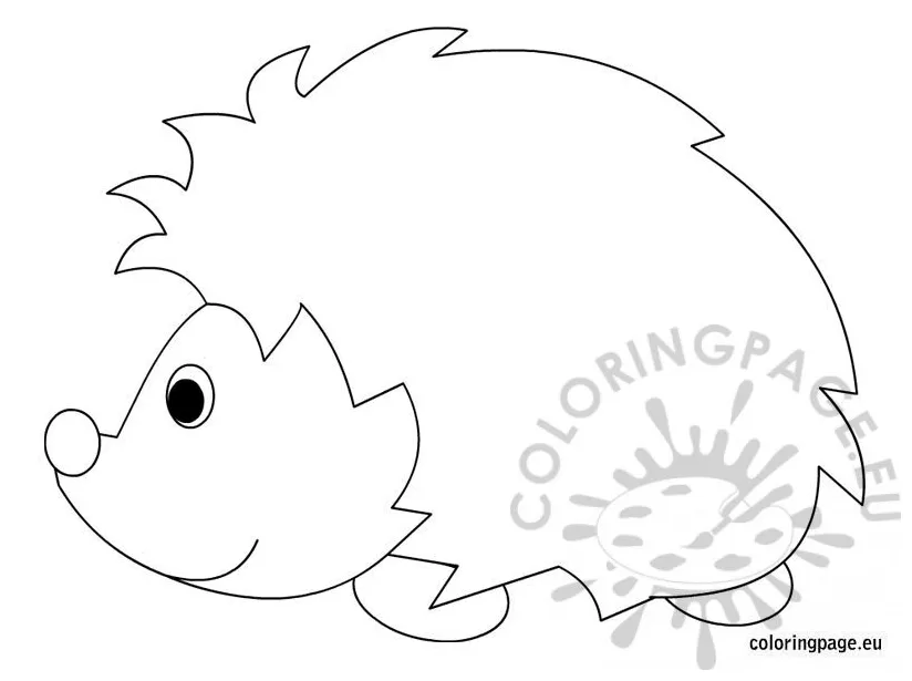 Hedgehog coloring sheet coloring page