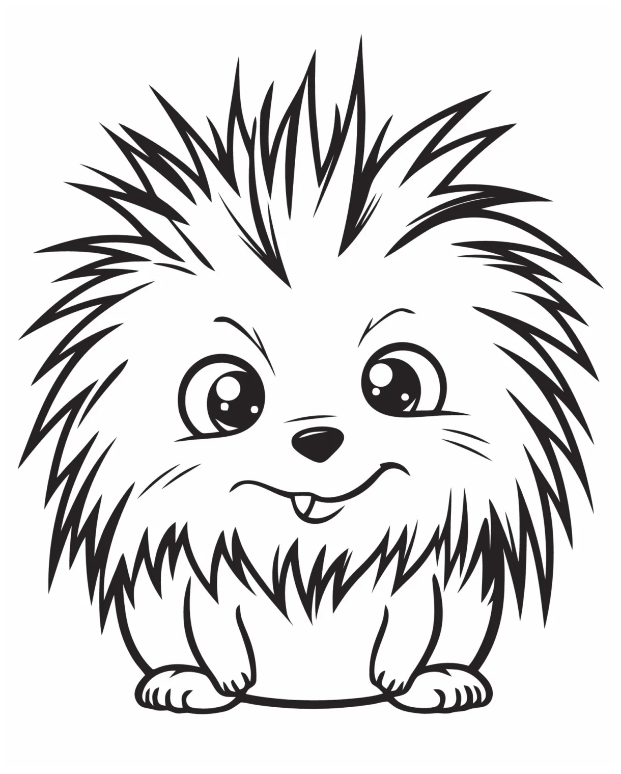 Hedgehog coloring page 23290859 vector art at vecteezy