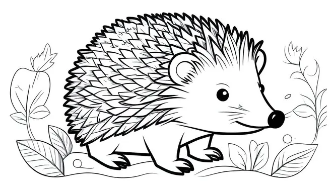 Hedgehog illustration coloring page s browse 2,935 s