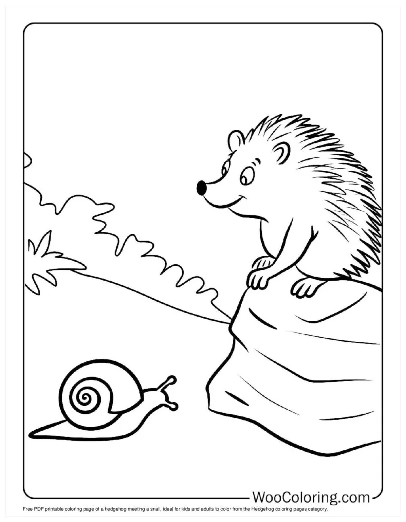 100+ Hedgehog coloring pages (Free PDF To Print) | Woo Coloring