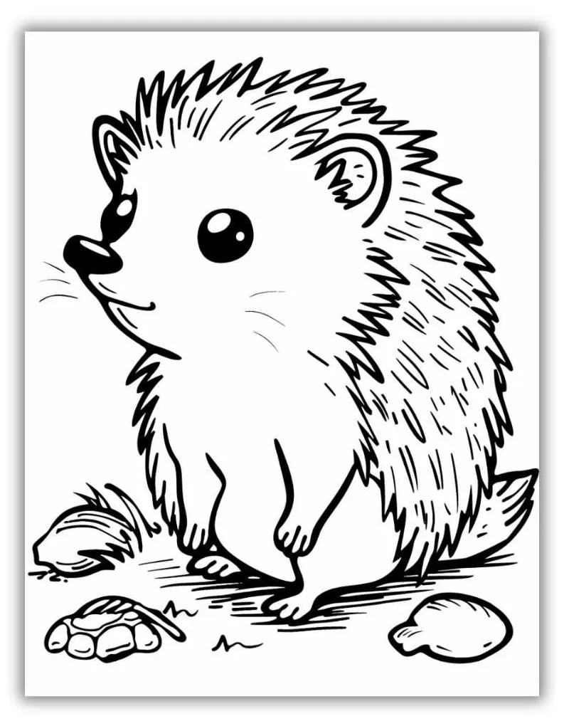 Hedgehog coloring page free adorable printables for fun