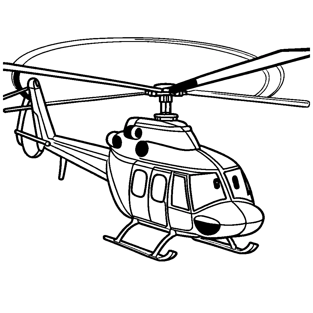 Hovering helicopter coloring page Lulu Pages