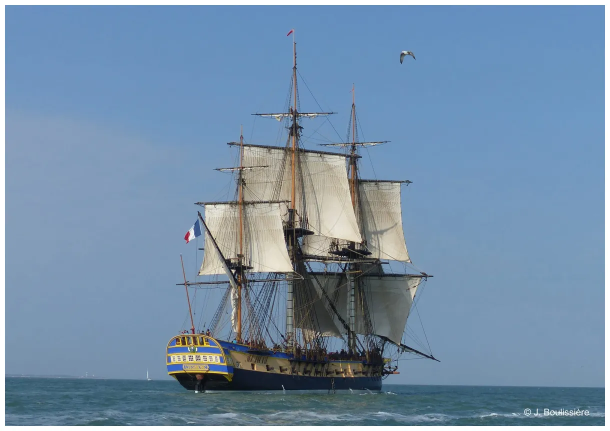 L'hermione à la voile ! hermione, la frégate de la liberté