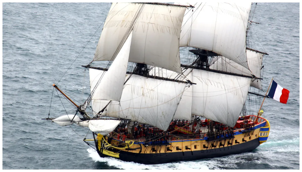 Sailing hermione, la frégate de la liberté