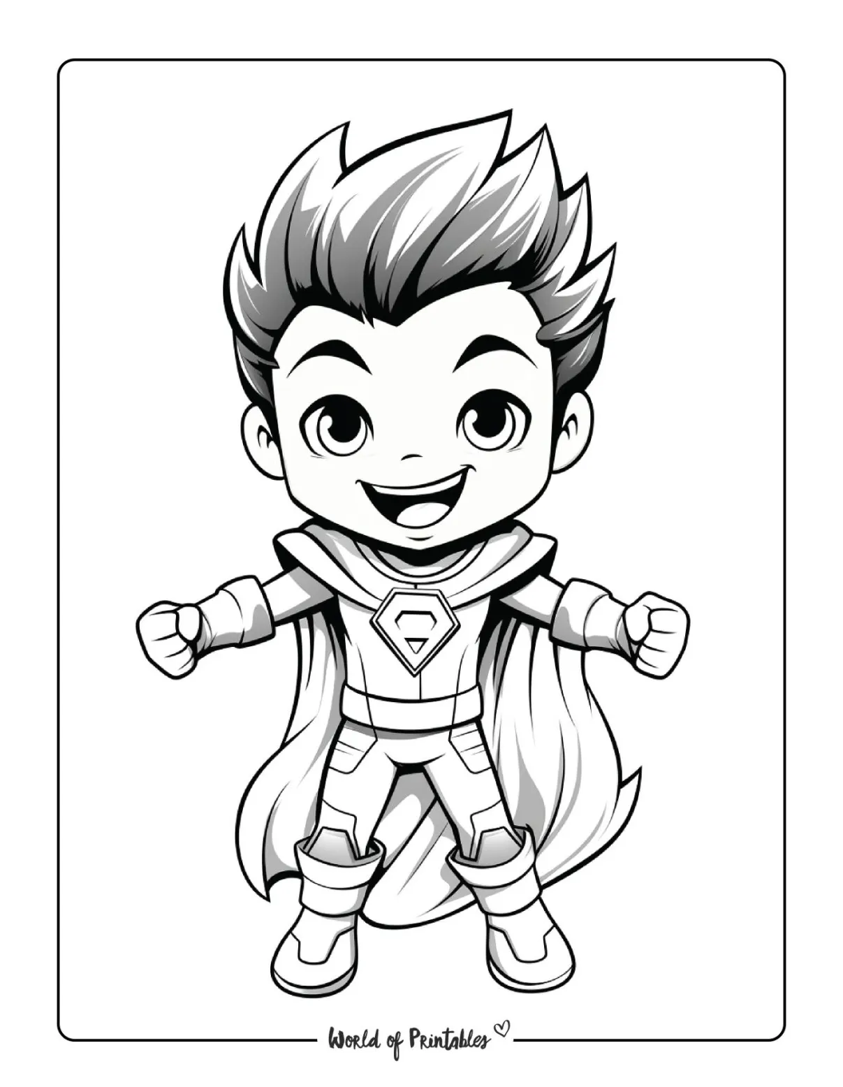 Hero coloring pages world of printables