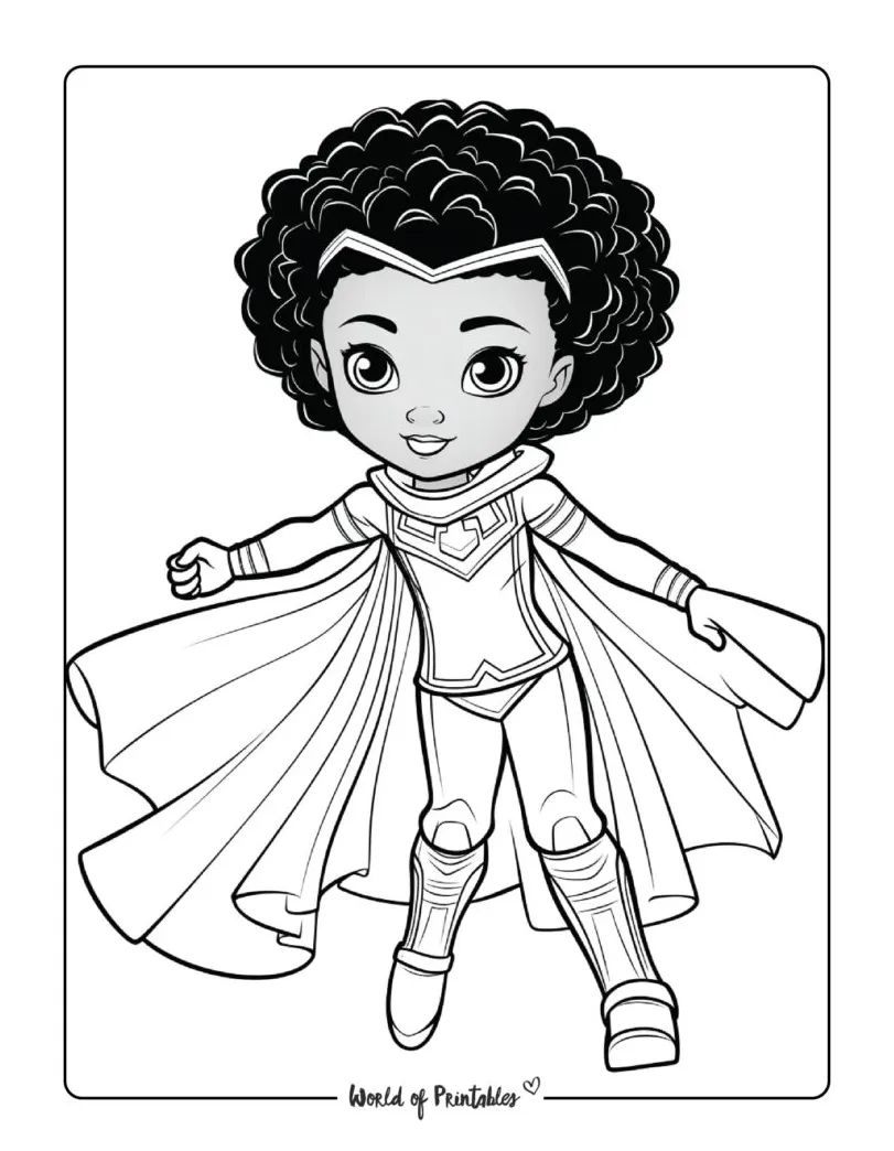 Hero coloring pages world of printables