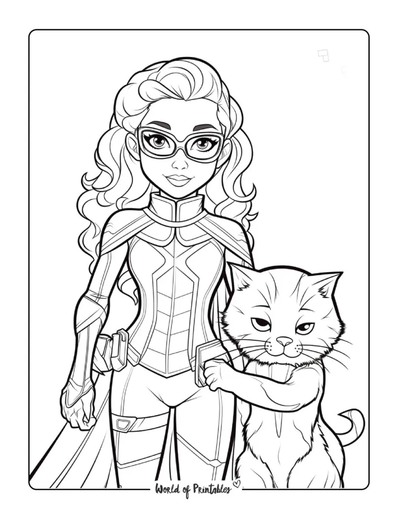 Hero coloring pages world of printables