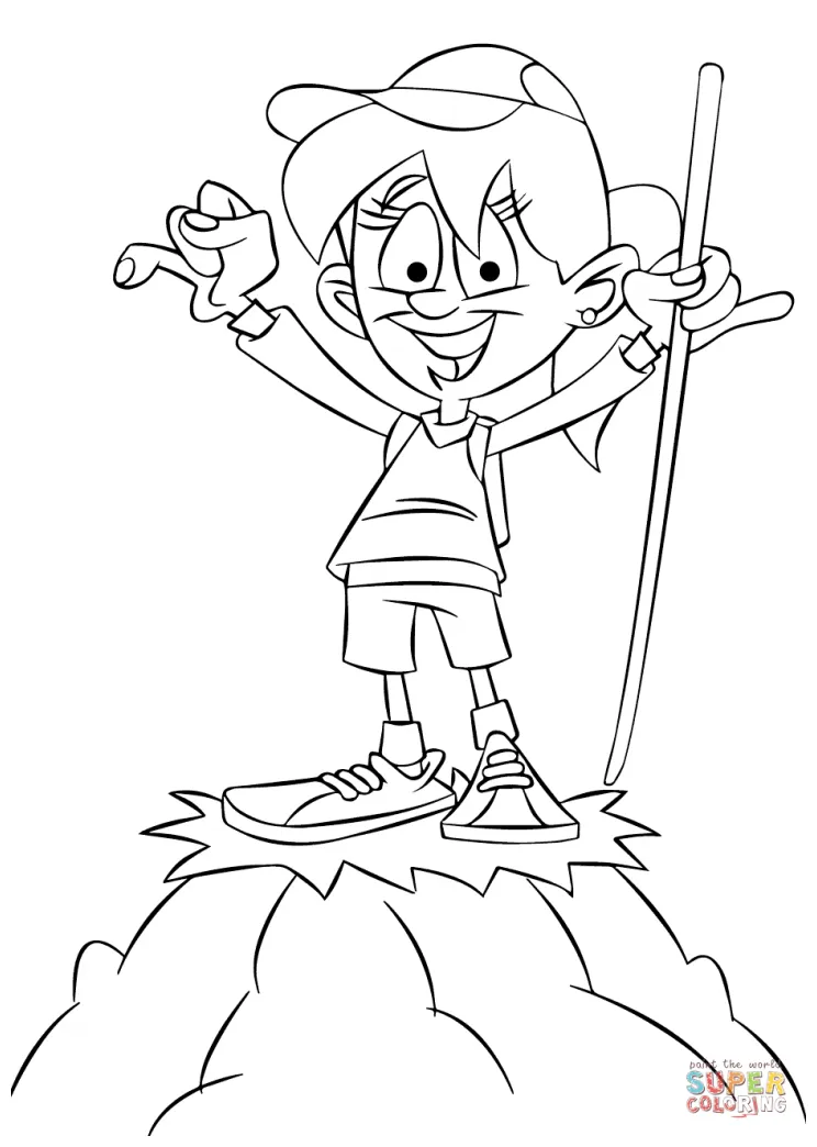 Hiking Coloring Pages at GetColorings.com | Free printable colorings