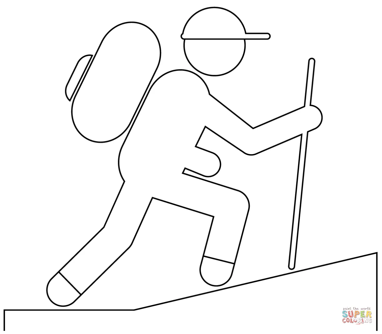 Hiking Coloring Page Hiking St. Patrick's Chibi Girl