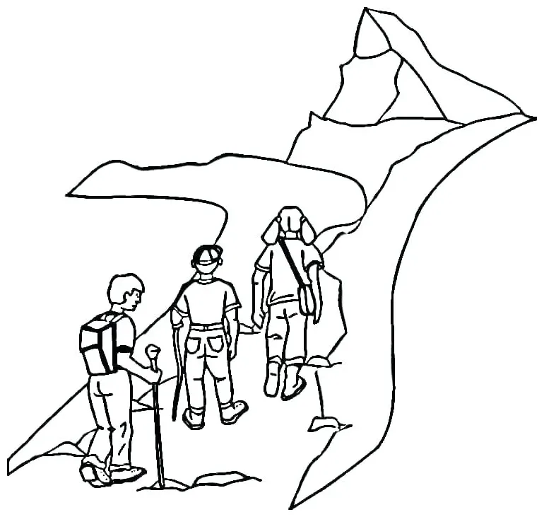 Hiking Coloring Pages at GetColorings.com | Free printable colorings