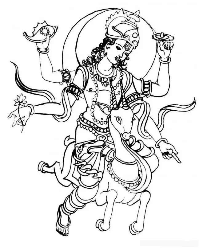 Free hindu coloring pages, download free hindu coloring pages png