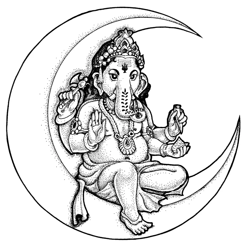 Hindu gods colouring clipart best