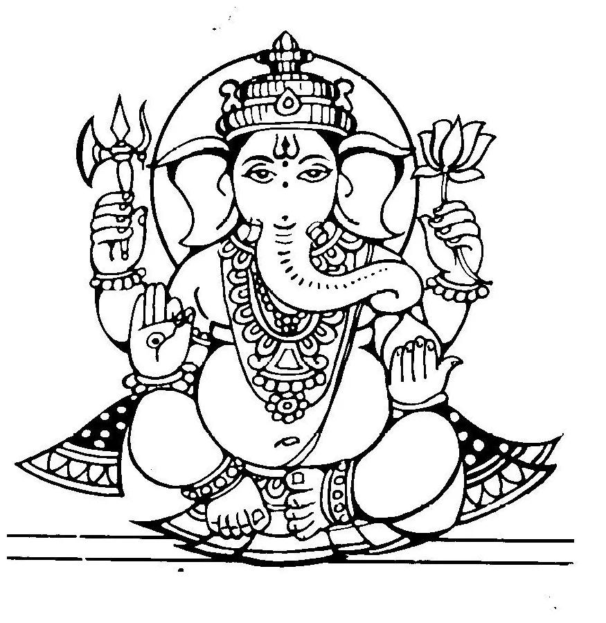Hindu gods coloring pages at getcolorings free printable
