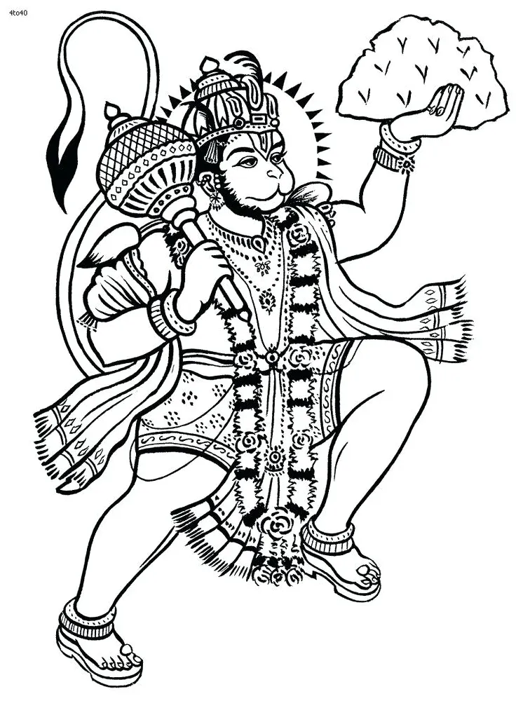 Hindu gods coloring pages at getdrawings