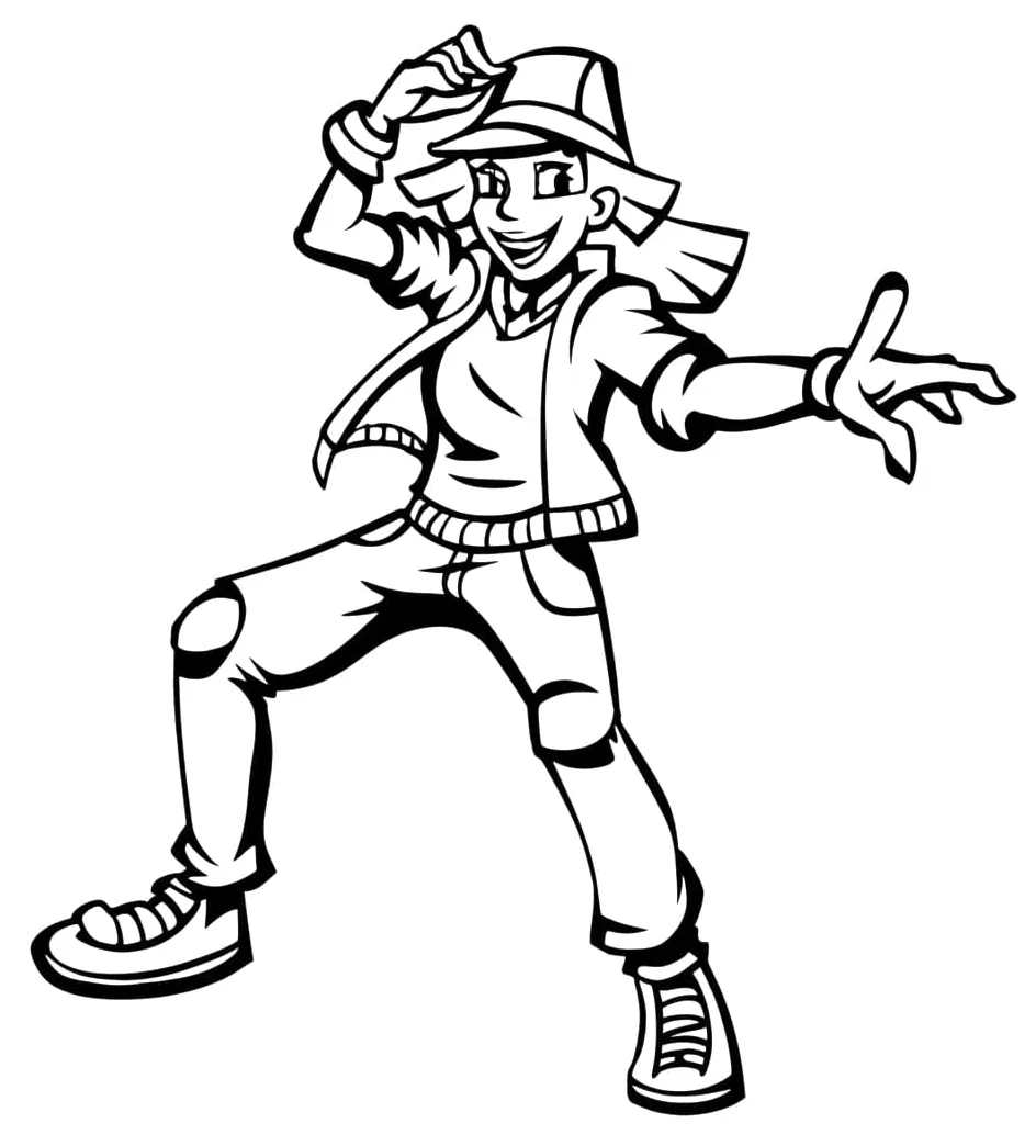 Hip hop coloring pages coloringlib