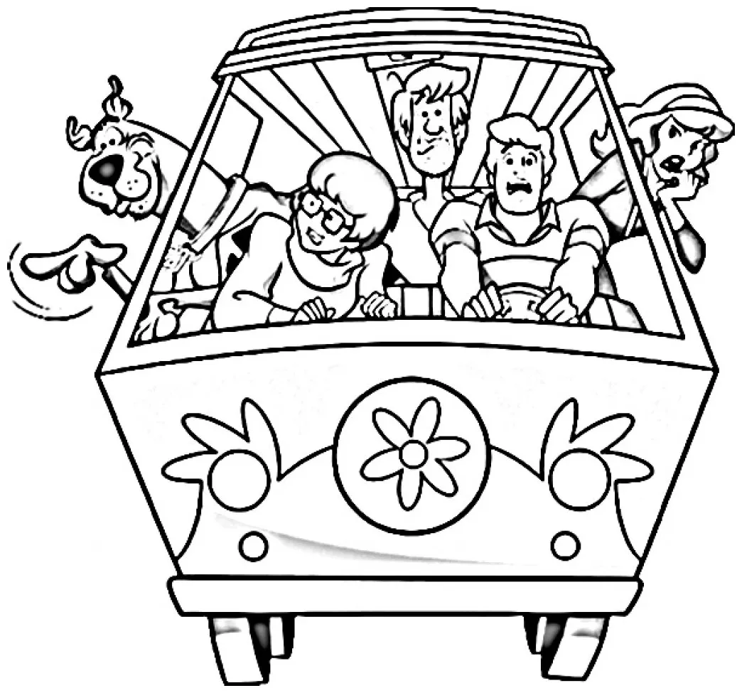 Hippie Van Coloring Pages at GetColorings.com | Free printable